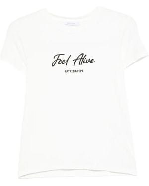 Patrizia Pepe Logo-Print T-Shirt - White