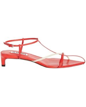 Jil Sander Cage Sandals - Red