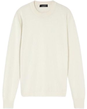Versace La Greca Cotton-Silk Jumper - White