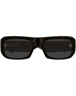 Saint Laurent Eyewear Rectangular Frame Sunglasses - Black