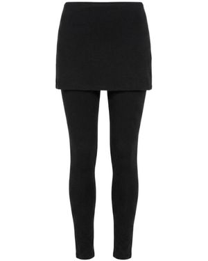 AllSaints Layered-Design Pants - Black