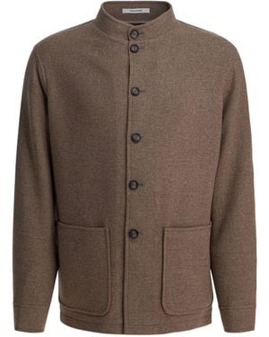 Tagliatore Long Sleeve Jacket - Brown