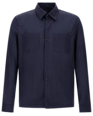 Herno Long Sleeved Utility Overshirt - Blue