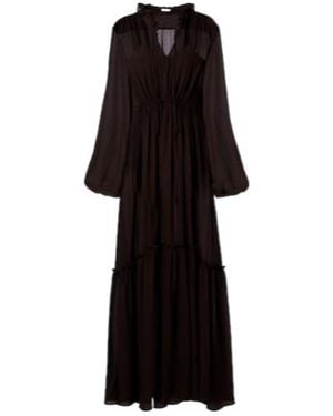 JOSEPH Lotus Maxi Dress - Black