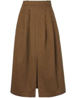 JOSEPH Kharis Midi Skirt - Brown