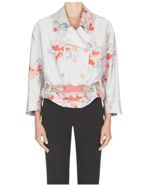 Emporio Armani Printed Blouse - White