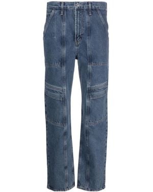 Agolde Cooper High-Waisted Straight-Leg Jeans - Blue