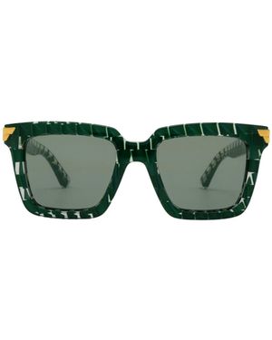 Bottega Veneta Eyewear Square Frame Sunglasses - Green