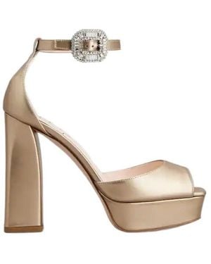 Roger Vivier Platform Sandals - Metallic