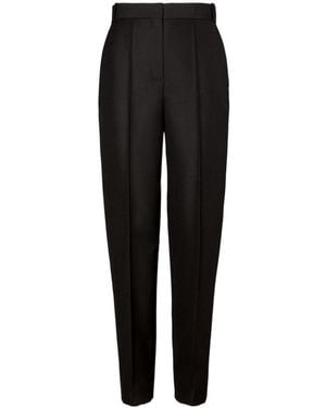 Tory Burch High-Waist Tapered Tailored Pants - Black