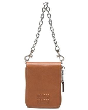 Miu Miu Small Leather Wallet - Brown