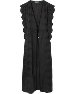 Melissa Odabash Anglaise Cotton Kaftan - Black