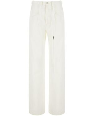 Ann Demeulemeester Straight-Leg Jeans - White