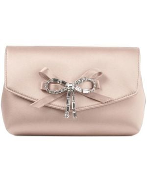 Jimmy Choo Magnetic-Clasp Clutch - Natural