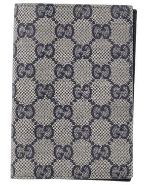 Gucci Essence Classic Passport Case - Gray
