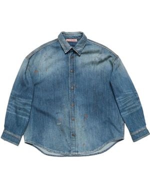 Acne Studios Denim Button-Up Shirt - Blue