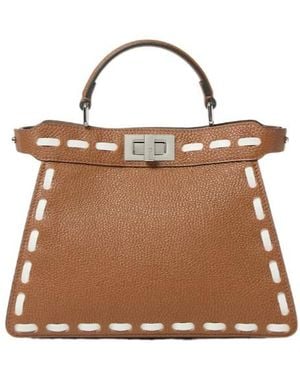 Fendi Small Peekaboo Iseeu Tote Bag - Brown