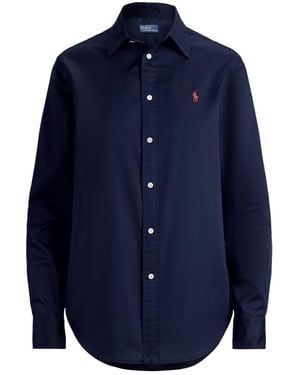 Polo Ralph Lauren Pony-Embroidered Buttoned Shirt - Blue
