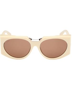 Max Mara Oval Frame Sunglasses - Pink