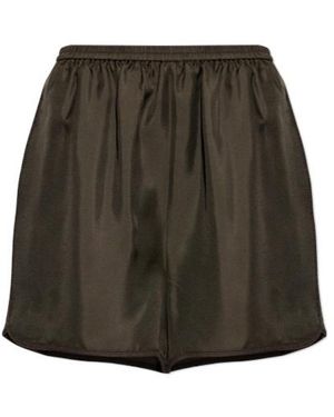 Rohe Side-Trim Silk Shorts - Green