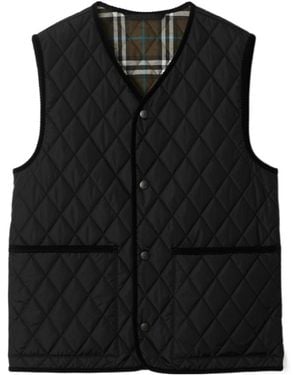 Burberry Quilted Vest - Black