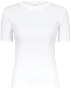 Loulou de Saison Avalyn Ribbed T-Shirt - White