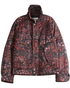 Dries Van Noten Floral-Print Jacket - Red