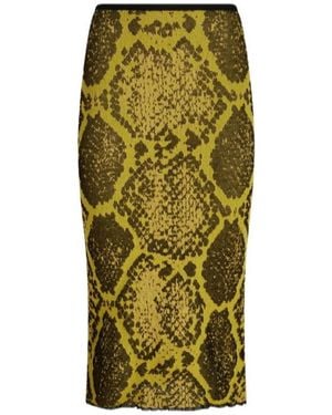 The Attico The Midi Skirt - Green