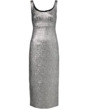 Roland Mouret Jacquard Corset Dress - Grey