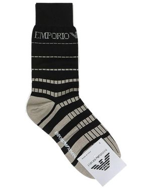 Emporio Armani Logo Matching Socks - Black