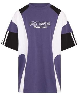 Martine Rose Printed Crewneck T-Shirt - Purple