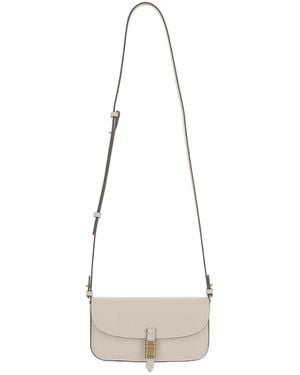 Pinko Logo Detailed Crossbody Bag - White