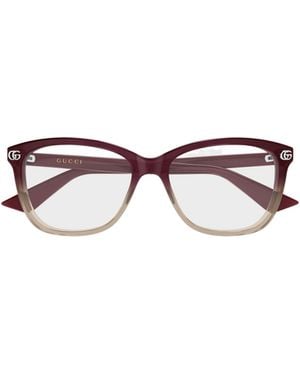 Gucci Eyewear Square Frame Glasses - Multicolor
