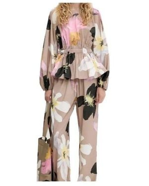 Stine Goya Floral-Print Belted Blouse - Multicolour