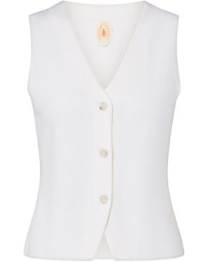 Jardin Des Orangers Virgin Wool Vest - White
