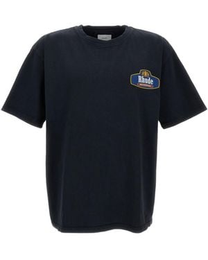 Rhude Racing Crest Logo T-Shirt - Black