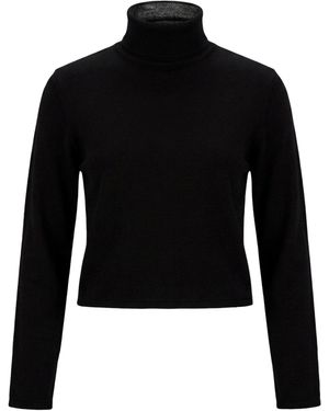 MM6 by Maison Margiela Lightweight Long Sleeve Knit Jumper - Black