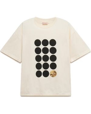 Marni Planet Print T-Shirt - White