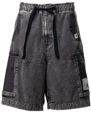 Maison Mihara Yasuhiro Damage Cargo Shorts - Black