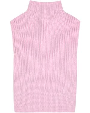 Lisa Yang High-Neck Knitted Vest - Pink