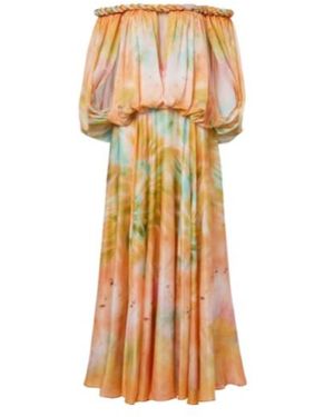 sachin and babi light blue dress 750 ZIMMERMANN Gathered Silk-satin Halterneck Maxi Dress Black Size 1 main image 1