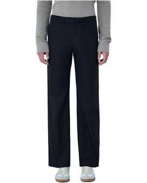 Rier Mid-Rise Tailored Trousers - Blue