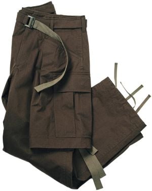 Sacai Rip Stop Trousers - Brown