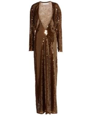 Christopher Esber Long Sleeve Dress - Brown