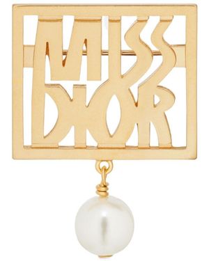 Dior Miss Brooch - White