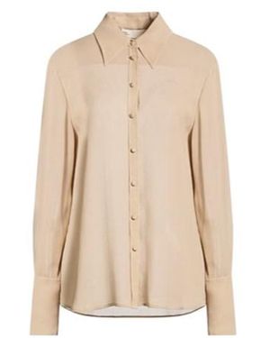 Tory Burch Logo Shirt - Natural