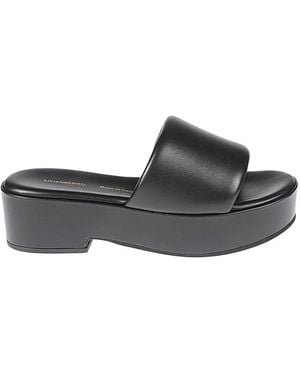 Liviana Conti Thick Sole Slippers - Black