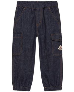 Moncler Elastic Waist Jeans - Blue