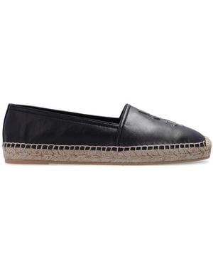 Saint Laurent Cassandre Slip-On Espadrilles - Gray