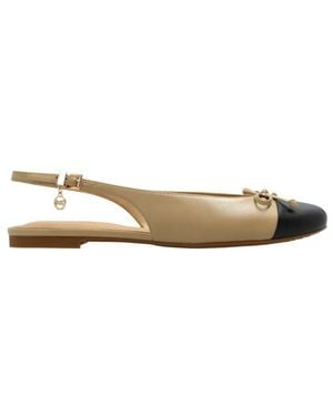 MICHAEL Michael Kors Slingback Flat Sandals - Natural